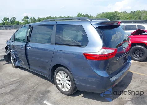 2016 Toyota Sienna Xle 7 Passenger z USA, uszkodzony, nr VIN 5TDDK3DC1GS137831